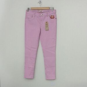 Levi's Pink 710 Super Skinny Jeans Girls Size 14 1/2 Plus Pastel Hue New